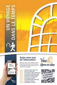 affiche circuit codes QR, voyage dans le temps (vignette) (Auteur : Ville RDL)